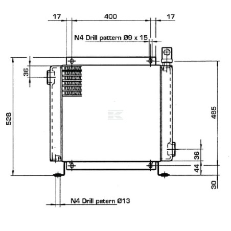 Ölkühler (24V) 48-60 C 2040 EMMEGI OK2040K24301