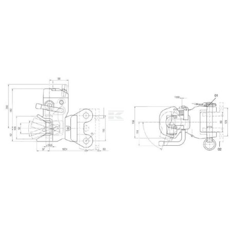 Trailer coupling ROCKINGER RO865A04320