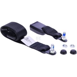 Static black seat belt 2 points UNIVERSAL SB1000299