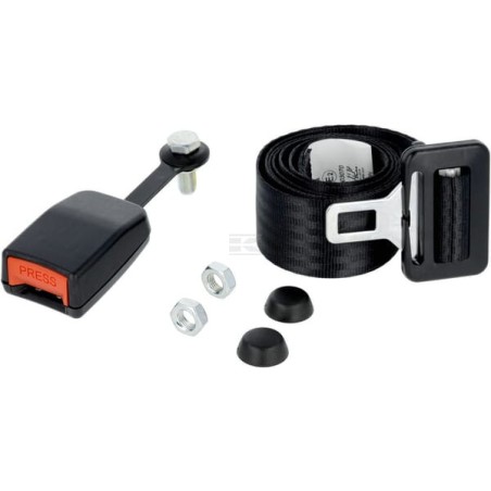 Static black seat belt 2 points UNIVERSAL SB1000298