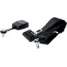 Static black seat belt 2 points UNIVERSAL SB1000298