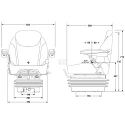 Seat KAB 15/K6 AIR TES KAB SEATING SK204371