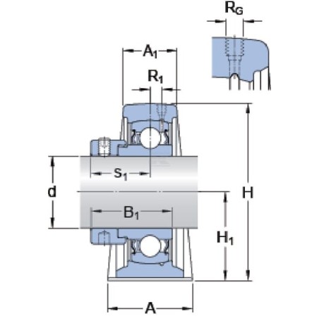 Housing unit SKF SYF45FM
