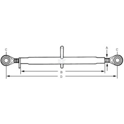 Barre de poussée UNIVERSEL TL7003022KR