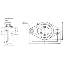 Flanschlager oval kpl. TIMKEN UCFL313