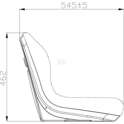 Revêtement de siège jaune UNIVERSEL TS19300KR