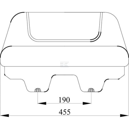 Seat top black PVC UNIVERSAL TS19500KR