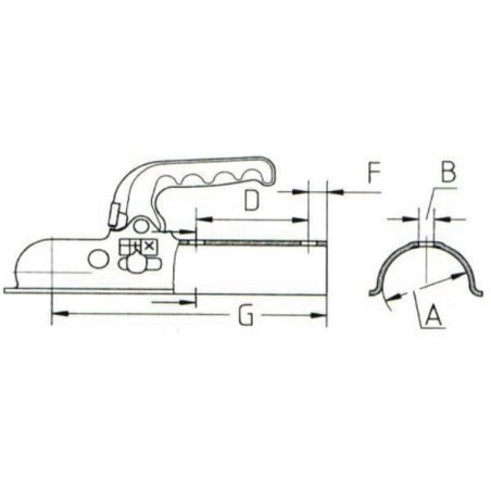 Testa traino UNIVERSEL EM80F