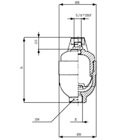 Accumulateur à membrane SAIP L10160