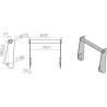 Replacement brackets ALPINA LBABOB57015S