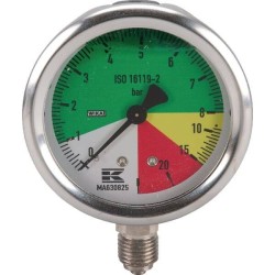 Pressure Gauge 63mm 20-25 bar bottom connection WIKA