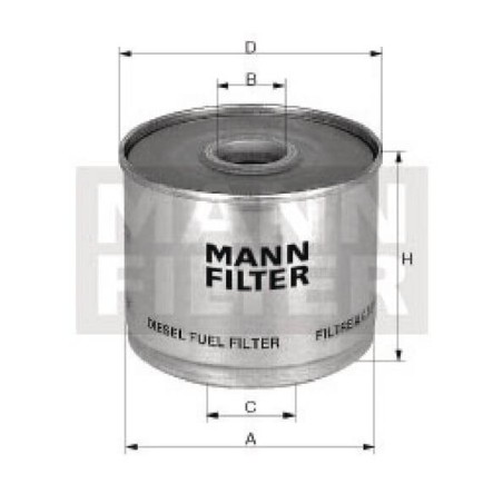 Filtre à carburant MANN-FILTER P9171X
