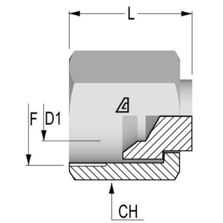 Écrou ALFAGOMMA PF08